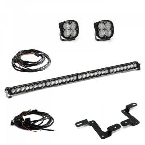 447506 | Baja Designs Squadron Sport / S8 Pillar/Cowl Mount 40 Inch Light Bar & Auxiliary LED Light Kit For Jeep Wrangler Gladiator/JL | 2018-2022 | Clear