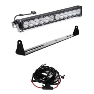 Baja Designs - 447514 | Baja Designs OnX6+ Bumper LED Light Bar Kit For Chevrolet Silverado / GMC Sierra 1500, 2500 HD, 3500 HD | 2007-2013 | 30 Inch, Clear - Image 1