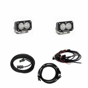 Baja Designs - 447651 | Baja Designs S2 Sport Dual Reverse Light Kit For Jeep Wrangler JL Rubicon / Sahara | 2019-2022 | Wide Cornering Light Pattern, Clear, Toggle Wiring, ONLY Fit OE Bumper - Image 1