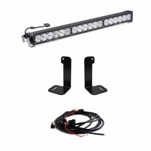 Baja Designs - 447657 | Baja Designs OnX6+ 30 Inch Bumper LED Light Bar Kit For Jeep Gladiator JT / Wrangler JL | 2018-2022 | Driving/Combo Light Pattern, Clear, Toggle Wiring, ONLY Fit OE Plastic Bumper - Image 1