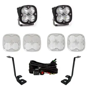 447695 | Baja Designs Squadron Sport A-Pillar LED Light Pod Kit For Ford F-150 | 2021-2022 | Spot Light Pattern, Clear, Toggle Wiring Type