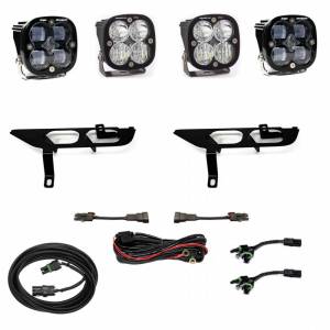 Baja Designs - 447697 | Baja Designs Squadron SAE/Sport Pocket Fog Light Kit For Without DRL Ford F-150 | 2021-2022 | SAE Fog, Clear, Toggle Wiring - Image 1