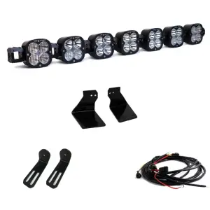 447732 | Baja Designs XL Sport Bumper Linkable LED Light Bar Kit For Ford F-250 / F-350 Super Duty | 2020-2022 | Multi-Pattern Light Pattern, Clear, Toggle Wiring