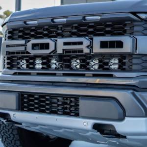 Baja Designs - 448062 | Baja Designs Squadron Pro Behind Grille LED Light Pod Kit For Ford F-150 Raptor | 2021-2023 - Image 1