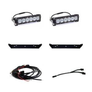 Baja Designs - 448063 | Baja Designs OnX6+ 10 Inch Dual Behind Grille LED Light Bar Kit For Ford F-150 Raptor | 2021-2023 | Clear - Image 1