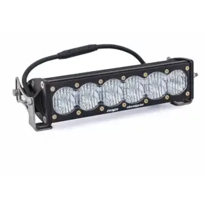 451004 | Baja Designs OnX6+ Straight LED Light Bar | Wide Cornering Light Pattern, Clear, 10 Inch, Universal