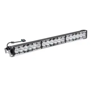 453007 | Baja Designs OnX6 Hybrid LED / Laser Light Bar | Hybrid Spot Light Pattern, Clear, 30 Inch, Universal