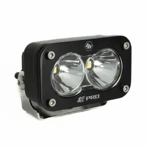 480001 | Baja Designs S2 Pro Black Auxiliary LED Light Pod | Spot Light Pattern, Clear, Universal