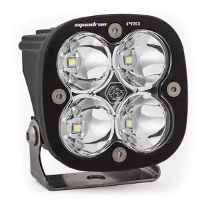 490001 | Baja Designs Squadron Pro Black Auxiliary LED Light Pod | Single, Spot Light Pattern, Clear, Universal