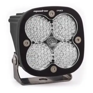 490006 | Baja Designs Squadron Pro Black Auxiliary LED Light Pod | Single, Work/Scene Light Pattern, Clear, Universal