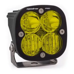 490013 | Baja Designs Squadron Pro Black Auxiliary LED Light Pod | Single, Driving/Combo Light Pattern, Amber, Universal