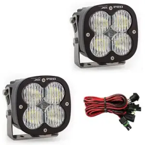 507805 | Baja Designs XL Pro Auxiliary LED Light Pod | Pair, Wide Cornering Light Pattern, Clear, Universal