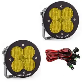 537815 | Baja Designs XL-R Pro Auxiliary LED Light Pod | Pair, Wide Cornering Light Pattern, Amber, Universal