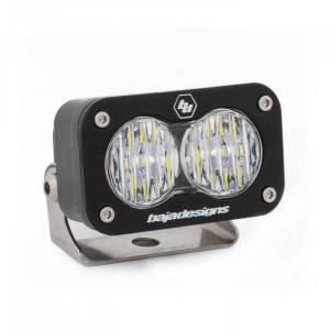 540005 | Baja Designs S2 Sport Black Auxiliary LED Light Pod | Single, Wide Cornering Light Pattern, Clear, Universal