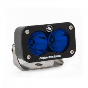 540001BL | Baja Designs S2 Sport Black Auxiliary LED Light Pod | Single, Spot Light Pattern, Blue, Universal