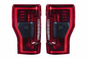 LF351 | Morimoto XB LED Tails For Ford Super Duty F-250/F-350 | 2017-2022 | Pair, Red