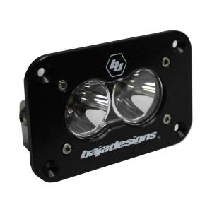 541001 | Baja Designs S2 Sport Black Flush Mount Auxiliary LED Light Pod | Single, Spot Light Pattern, Clear, Universal