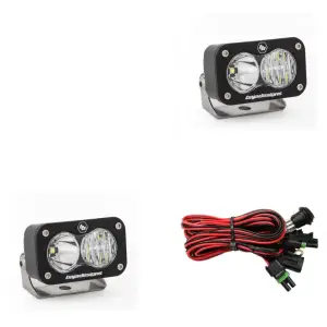 Baja Designs - 547803 | Baja Designs S2 Sport Black Auxiliary LED Light Pod | Pair, Driving/Combo Pattern, Clear, Universal - Image 1