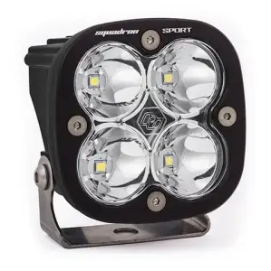 550001 | Baja Designs Squadron Sport Black Auxiliary LED Light Pod | Single, Spot Light Pattern, Clear, Universal