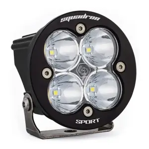 Baja Designs - 580001 | Baja Designs Squadron-R Sport Black Auxiliary LED Light Pod | Single, Spot Light Pattern, Clear, Universal - Image 1