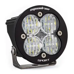 Baja Designs - 580005 | Baja Designs Squadron-R Sport Black Auxiliary LED Light Pod | Single, Wide Cornering Light Pattern, Clear, Universal - Image 1