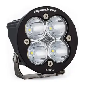 590001 | Baja Designs Squadron-R Pro Black Auxiliary LED Light Pod | Single, Spot Light Pattern, Clear, Universal