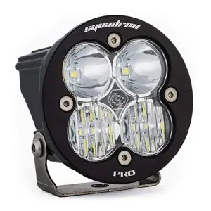 590003 | Baja Designs Squadron-R Pro Black Auxiliary LED Light Pod | Single, Driving/Combo Pattern, Clear, Universal