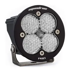 590006 | Baja Designs Squadron-R Pro Black Auxiliary LED Light Pod | Single, Work/Scene Light Pattern, Clear, Universal