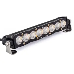 701004 | Baja Designs S8 Straight LED Light Bar | Wide Cornering Light Pattern, Clear, 10 Inch, Universal