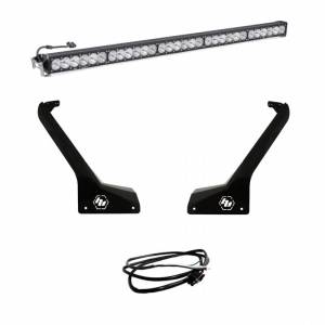 447666UP | Baja Designs OnX6+ 50 Inch Roof Mount LED Light Bar Kit For Jeep Gladiator JT / Wrangler JL | 2018-2023 | Driving/Combo Light Pattern, Clear, Upfitter Wiring