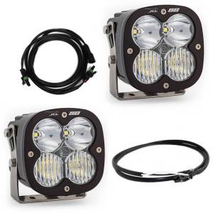 Baja Designs - 447669UP | Baja Designs XL80 Bumper LED Light Pod Kit For Jeep Gladiator JT / Wrangler JL | 2018-2022 | Driving/Combo Light Pattern, Clear, Upfitter Wiring, With OE Steel Bumper - Image 1