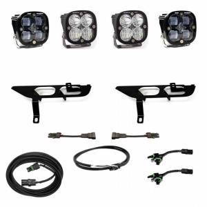 Baja Designs - 447699UP | Baja Designs Squadron SAE/Pro Pocket Fog Light Kit For Without DRL Ford F-150 | 2021-2022 | SAE Fog, Clear, Upfitter Wiring - Image 1