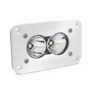 481006WT | Baja Designs S2 Pro White Flush Mount LED Auxiliary Light Pod | Single, Work/Scene Light Pattern, Clear, Universal