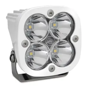 490001WT | Baja Designs Squadron Pro White LED Auxiliary Light Pod | Single, Spot Light Pattern, Clear, Universal