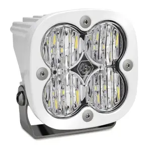 490005WT | Baja Designs Squadron Pro White LED Auxiliary Light Pod | Single, Wide Cornering Light Pattern, Clear, Universal