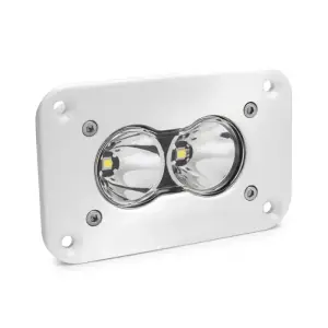 481001WT | Baja Designs S2 Pro White Flush Mount LED Auxiliary Light Pod | Single, Spot Light Pattern, Clear, Universal