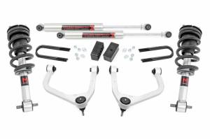 Rough Country - 28840 | Rough Country 3.5 Inch Lift Kit For GMC Sierra 1500 2WD/4WD | 2019-2024 | Rear Factory Mono-Leaf Spring, M1 Strut With M1 Rear Shocks - Image 1