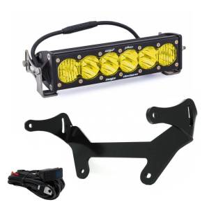 447120 | Baja Designs OnX6+ 10 Inch Shock Mount LED Light Bar Kit For Can-Am Maverick X3 | 2017-2022 | Driving/Combo Light Pattern, Amber