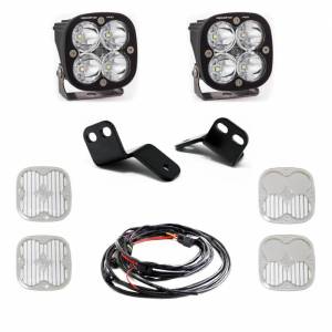 447820 | Baja Designs Squadron Sport A-Pillar LED Light Pod Kit For Polaris RZR XP 1000 / XP Turbo / Turbo S | 2014-2021 | Spot Light Pattern, Clear