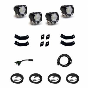 Baja Designs - 447862 | Baja Designs S1 Roof Rack Rail Light Kit For Mercedes-Benz Sprinter 1500 / 2500 / 3500 | 2019-2022 | Work/Scene Light Pattern, Clear - Image 1