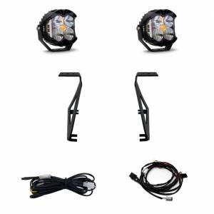 Baja Designs - 448068 | Baja Designs LP4 Pro A-Pillar LED Light Pod Kit For Ford F-150 Raptor | 2021-2023 | Driving/Combo Light Pattern, Clear - Image 1