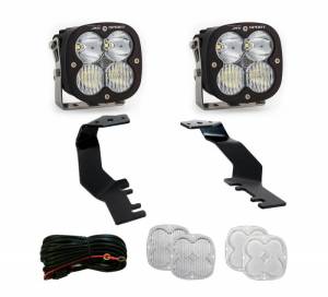 448072 | Baja Designs XL Sport A-Pillar LED Light Pod Kit For Toyota Tundra / Sequoia | 2022-2023 | Driving/Combo Light Pattern, Clear