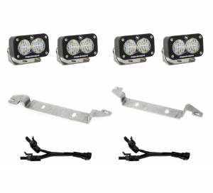 448080 | Baja Designs S2 Sport Auxiliary LED Light Pod For Toyota Tundra | 2022-2023 | Dual Pair, Wide Cornering Light Pattern, Clear