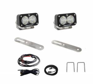 448082 | Baja Designs S2 Sport Auxiliary LED Light Pod For Toyota Tundra | 2022-2023 | Pair, Wide Cornering Light Pattern, Clear, Universal