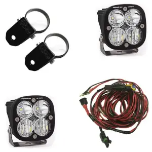 557102 | Baja Designs Squadron Sport A-Pillar LED Light Pod Kit PowerSports UTV/ATV | Driving/Combo Light Pattern, Clear, 2 Inch Mount, Universal