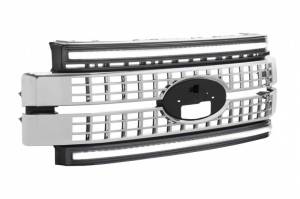 Morimoto - XBG07 | Morimoto XGB LED DRL Light Grille For Ford Super Duty | 2017-2019 | Chrome Finish, White DRL - Image 1