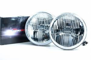 LFRB135 | Morimoto Holley RetroBright Sealed Headlights 7" Inch Round | Each, Classic White, Universal