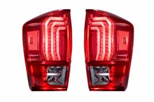 Morimoto - LF703 | Morimoto XB LED Tail Lights For Toyota Tacoma | 2016-2023 | Pair, Red Lens - Image 1