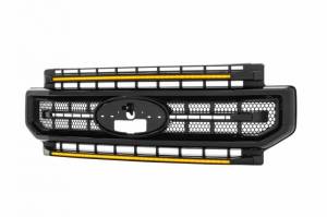 XBG11 | Morimoto XGB LED DRL Light Grille For Ford Super Duty | 2020-2022 | Paintable Black, Amber DRL