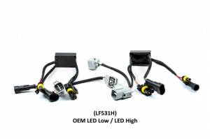 Morimoto - LF531H | Morimoto XB LED Headlight Adapters For Toyota 4Runner | OEM LED Low / LED High | Pair - Image 1